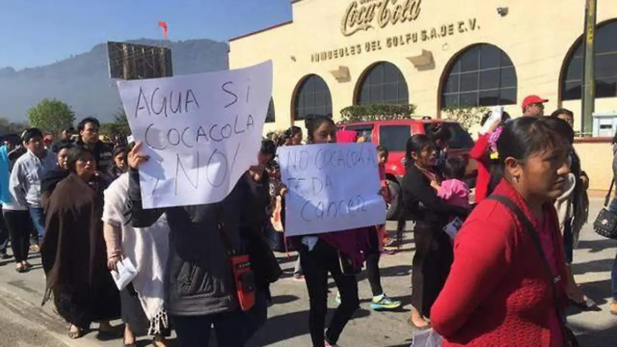 manifestación San Critóbal conagua